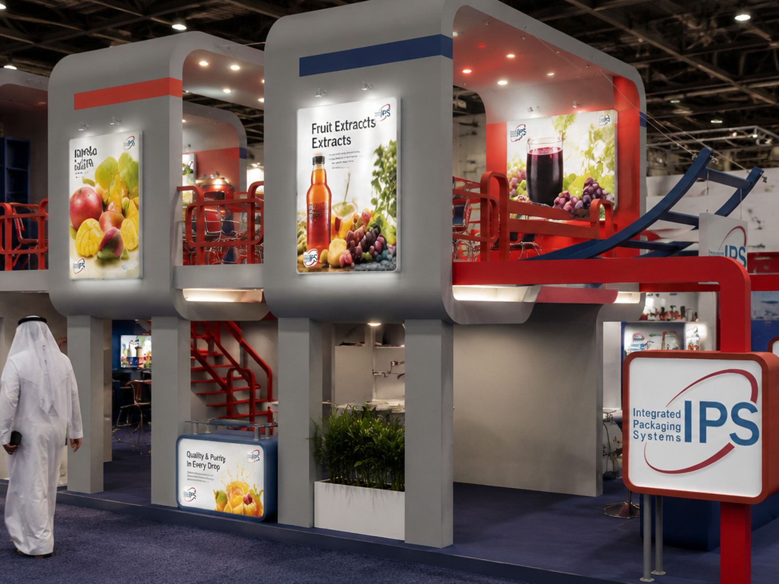 IPS — Integrated Packaging Systems — Industrial Double-Deck Stand