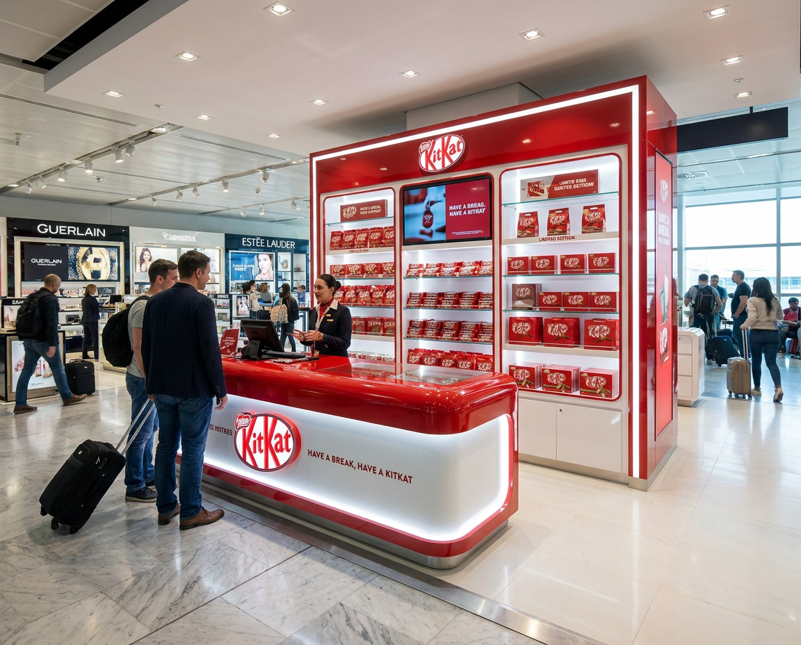 KitKat — Airport Travel Retail Display