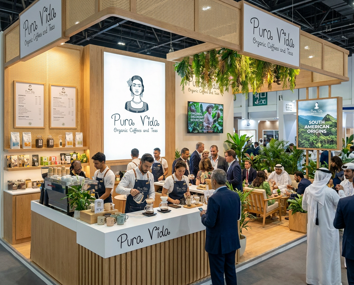 Pura Vida — Organic Coffee & Tea Booth