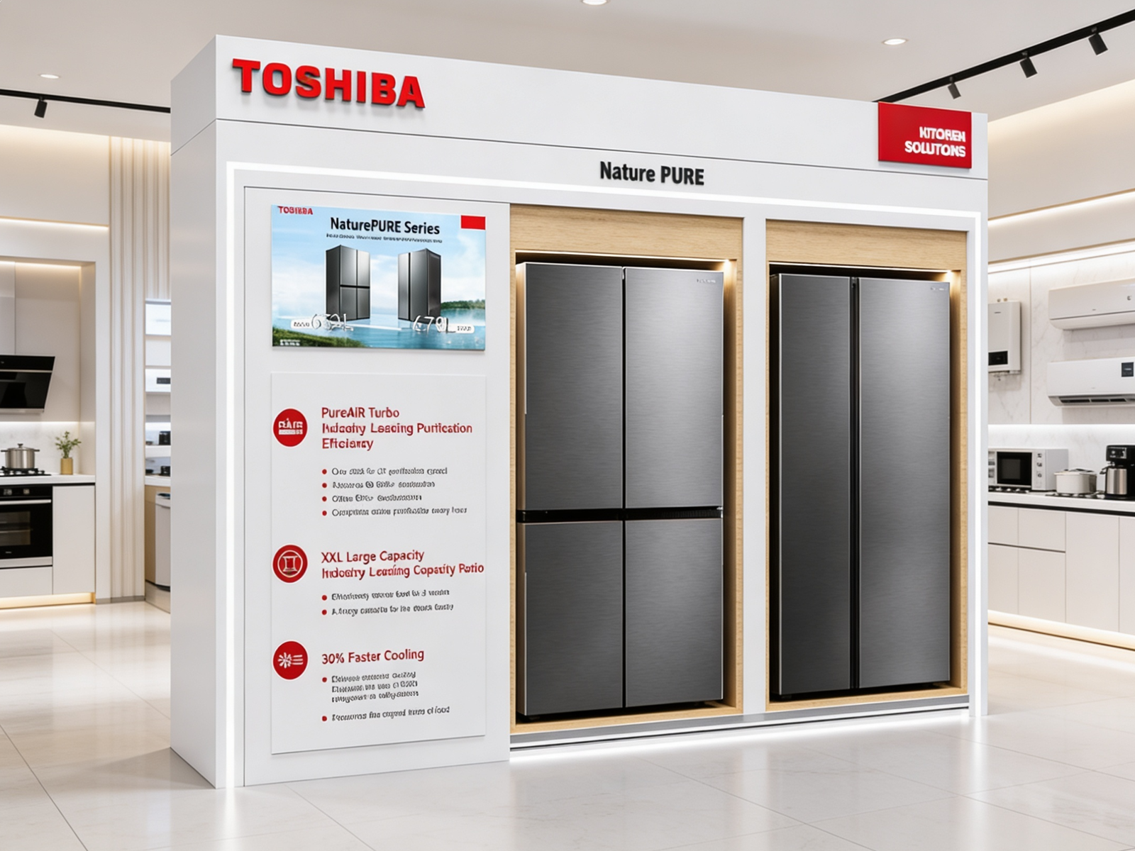 Toshiba — Kitchen & Laundry Display Units